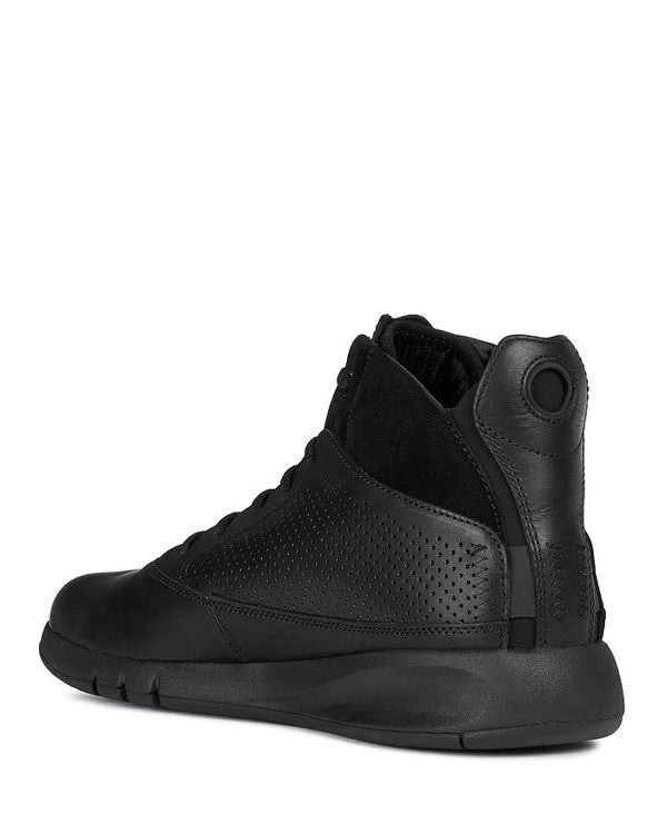 期間限定価格！ ジェオックス メンズ スニーカー シューズ Men's Aerantis Leather Sneakers Black:最新人気  -dekmantel.com