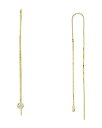 アクア レディース ピアス・イヤリング アクセサリー Sterling Silver Dangling Threader Earrings - 100% Exclusive Gold