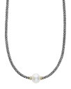 ラゴス レディース ネックレス・チョーカー・ペンダントトップ アクセサリー 18K Gold and Sterling Silver Luna Rope Necklace with Cultured Freshwater Pearl, 16