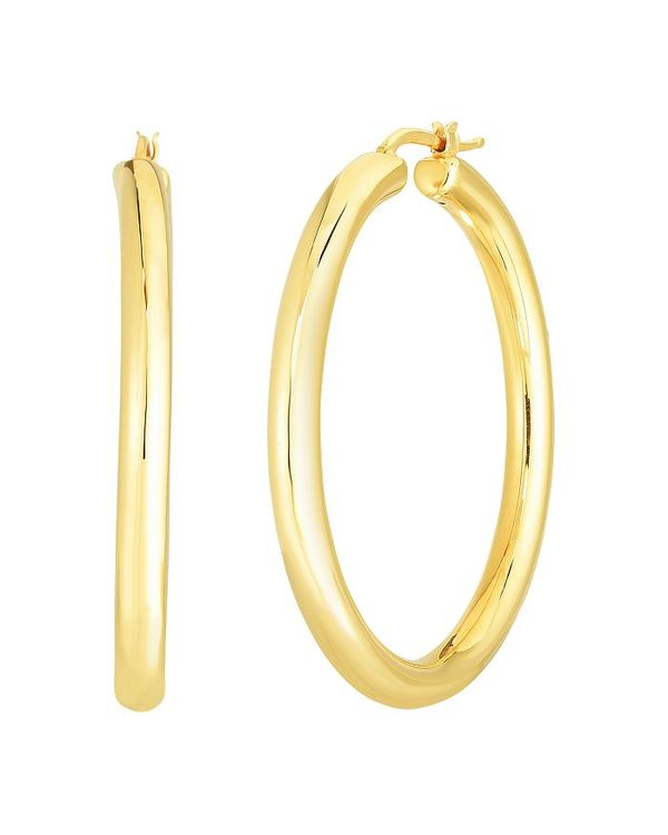 o[gRC fB[X sAXECO ANZT[ 18K Yellow Gold Classico Oro Polished Hoop Earrings Gold