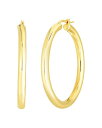 ロバートコイン レディース ピアス・イヤリング アクセサリー 18K Yellow Gold Classico Oro Polished Hoop Earrin...