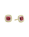 ラゴス レディース ピアス・イヤリング アクセサリー 18K Yellow Gold & Sterling Silver Caviar Color Rhodolite Garnet Stud Earrings Red/Gold