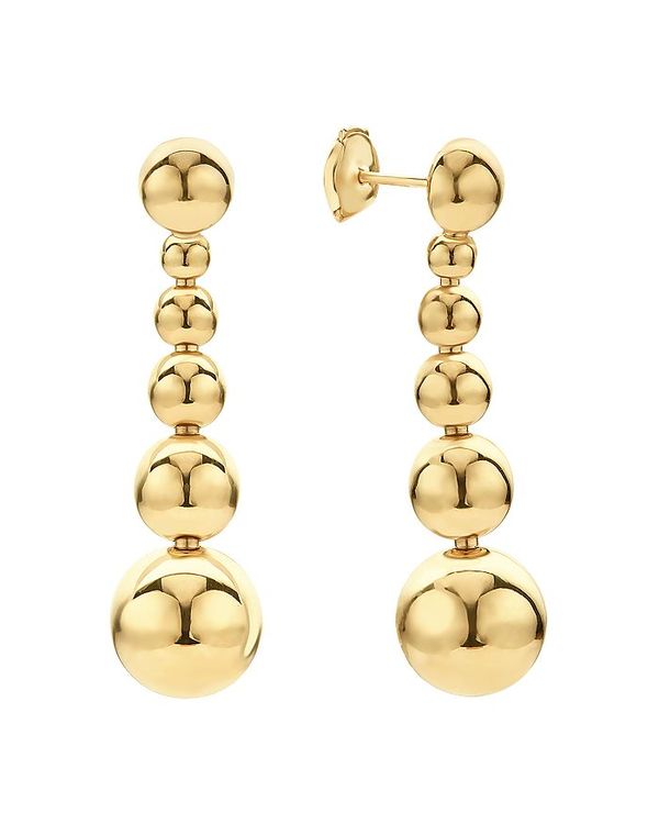 ラゴス レディース ピアス・イヤリング アクセサリー Caviar Gold Collection 18K Gold Graduated Six Bead Drop Earrings Gold