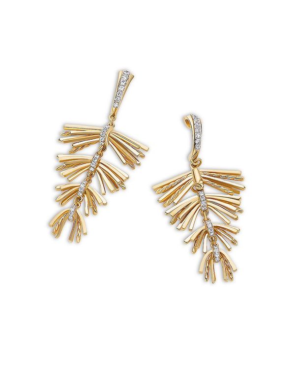 デイビット・ユーマン レディース ピアス・イヤリング アクセサリー 18K Yellow Gold Angelika Fringe Drop Earrings with Diamonds Gold