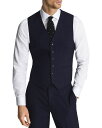 レイス メンズ ベスト アウター Bold Solid Slim Fit Suit Vest Navy