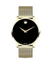 モバド レディース 腕時計 アクセサリー Museum Watch, 40mm Black/Gold(2)