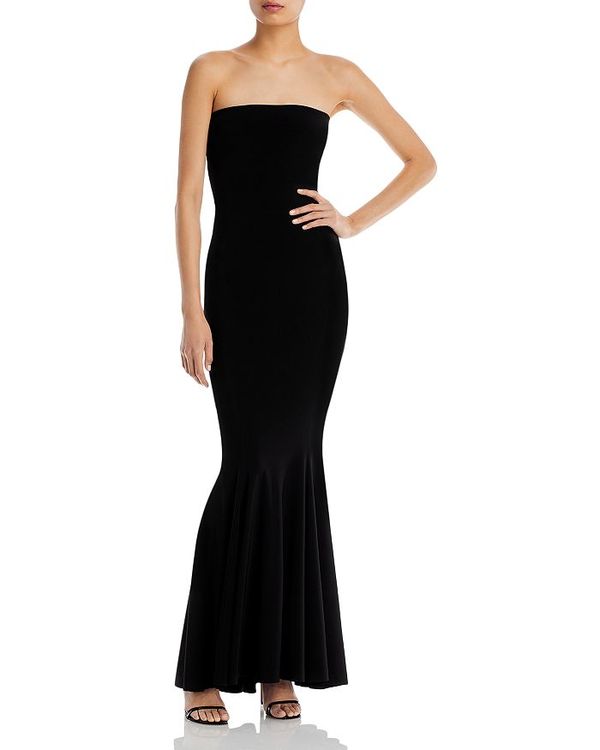 ノーマカマリ レディース ナイトウェア アンダーウェア Fishtail Strapless Gown Black