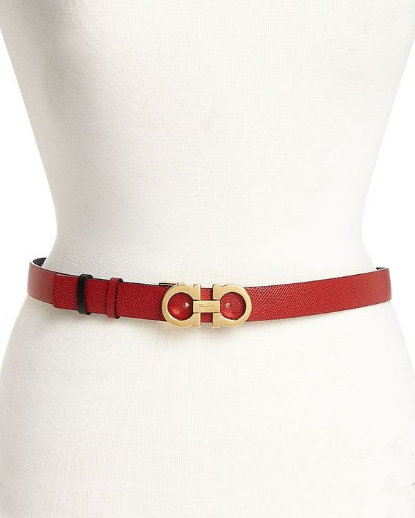 サルヴァトーレ フェラガモ レディース ボディバッグ・ウエストポーチ バッグ Women's Gancini Reversible Belt Lipstick/Gold