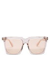 gEtH[h fB[X TOXEACEFA ANZT[ Women's Sabrina Square Sunglasses, 58mm Purple/Orange Mirror