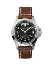 ハミルトン カーキ 腕時計（レディース） ハミルトン レディース 腕時計 アクセサリー Khaki Field Watch, 40mm Black/Brown