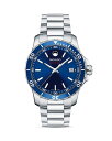 モバド レディース 腕時計 アクセサリー Performance Stainless Steel Series 800 Watch, 40mm Blue/Silver