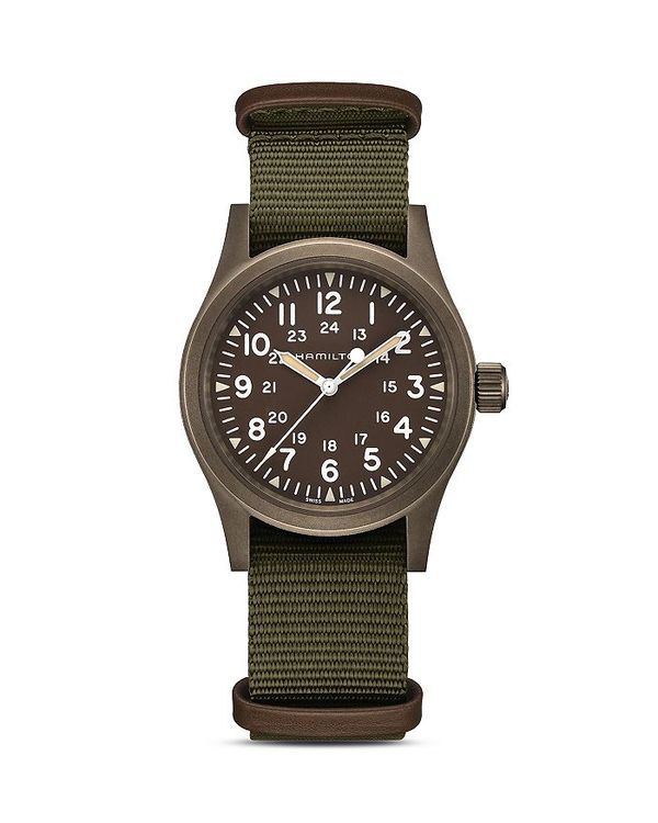 ハミルトン カーキ 腕時計（レディース） ハミルトン レディース 腕時計 アクセサリー Mechanical Khaki Field Watch, 38mm Brown/Green