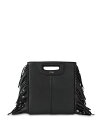 }[W fB[X nhobO obO M Mini Bag Black Leather