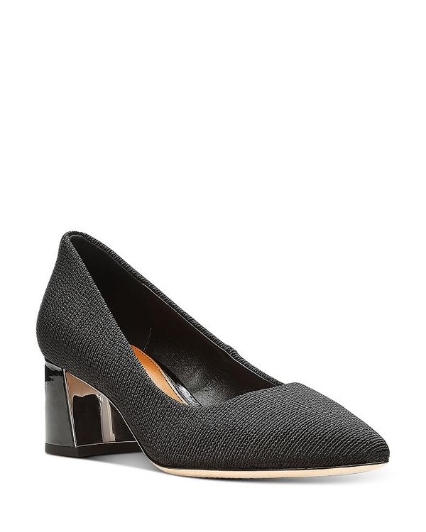 ドナルドプリネール レディース ヒール シューズ Women's Pointed Toe Block Heel Pumps Black