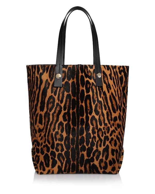 プロエンザショラー レディース トートバッグ バッグ North South Extra Large Calf Hair Tote Leopard