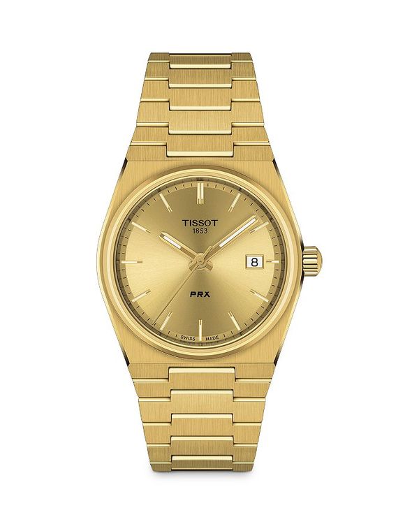 ティソット レディース 腕時計 アクセサリー PRX Watch, 35mm Gold