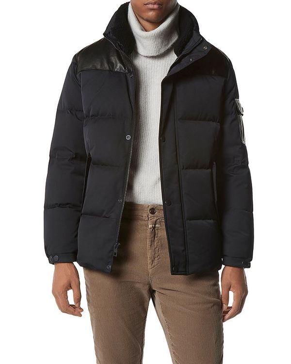 アンドリューマーク メンズ ジャケット・ブルゾン アウター Ainsworth Yeti Quilted Trimmed Down Jacket Black