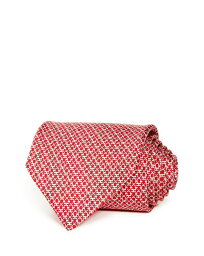 サルヴァトーレ フェラガモ メンズ ネクタイ アクセサリー Mini Linked Gancini Silk Classic Tie Red/Pink