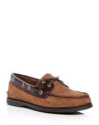 スペリー メンズ デッキシューズ シューズ Men's Authentic Original Two Eye Nubuck Leather Boat Shoes Brown