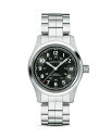 ハミルトン カーキ 腕時計（レディース） ハミルトン レディース 腕時計 アクセサリー Khaki Field Watch, 38mm Black/Silver