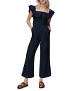 zCbXY fB[X WvX[c gbvX Tabi Linen Bardot Jumpsuit Navy