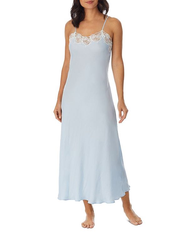 エイレーンウェスト レディース ナイトウェア アンダーウェア Sleeveless Satin Nightgown Blue