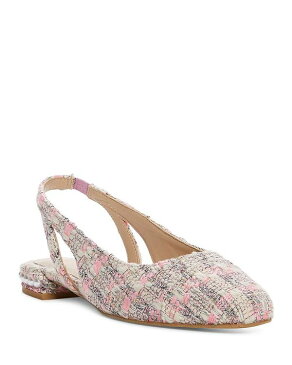 スチュアート ワイツマン レディース パンプス シューズ Women's Imitation Pearl Embellished Slingback Flats India Pink Summer Tweed