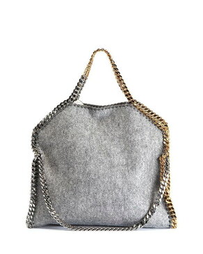 ステラマッカートニー レディース トートバッグ バッグ 3 Chain Eco Felt Tote Gray/Silver/Gold