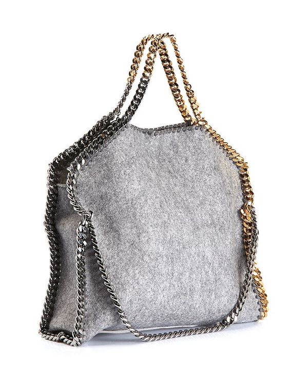 ステラマッカートニー レディース トートバッグ バッグ 3 Chain Eco Felt Tote Gray/Silver/Gold