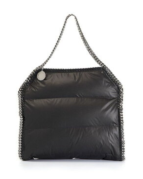 ステラマッカートニー レディース トートバッグ バッグ Small Quilted Eco Nylon Tote Black/Silver