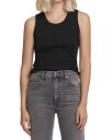 アゴルド レディース タンクトップ トップス Poppy Ribbed Tank Top Black