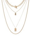 アクア レディース ネックレス・チョーカー・ペンダントトップ アクセサリー Four-Layer Coin Pendant Necklace, 18" - 100% Exclusive Gold