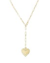 ロバートコイン レディース ネックレス・チョーカー・ペンダントトップ アクセサリー 18K Yellow Gold Venetian Princess Diamond Heart Lariat Necklace, 19