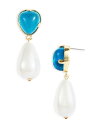 ケネスジェイレーン レディース ピアス・イヤリング アクセサリー Imitation Pearl & Stone Drop Earrings Blue/White