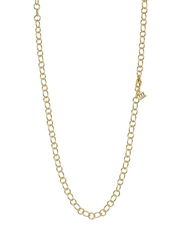 テンプル セント クレア レディース ネックレス・チョーカー・ペンダントトップ アクセサリー 18K Yellow Gold Ribbon Chain Necklace, 18