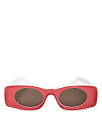 ロエベ レディース サングラス・アイウェア アクセサリー Women's Paula's Ibiza Rectangle Sunglasses, 49mm Pink/Brown