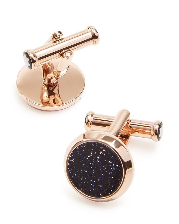 Montblanc カフス モンブラン メンズ カフスボタン アクセサリー Meisterstuck Goldstone Round Cufflinks Gray