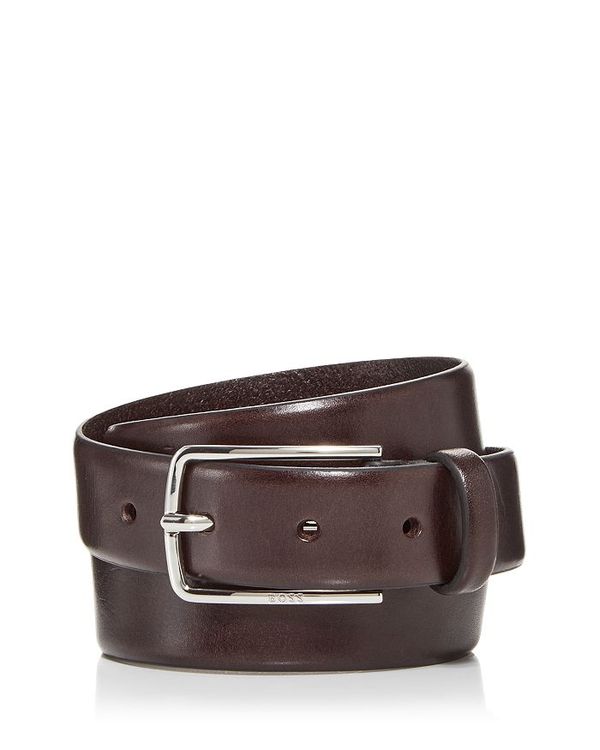 ボスヒューゴボス ヒューゴボス メンズ ベルト アクセサリー Men's Chuck Leather Belt Dark Brown