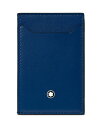 モンブラン メンズ 財布 アクセサリー Meisterstuck Pocket Card Case Black/Blue