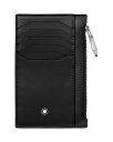 モンブラン メンズ 財布 アクセサリー Meisterstuck Zip Pocket Card Case Black