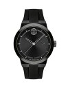 モバド モバド レディース 腕時計 アクセサリー BOLD Fusion Silicone Watch, 42mm Black/Black