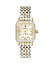 ミッシェル レディース 腕時計 アクセサリー Deco Mid Watch, 29mm White/Two Tone