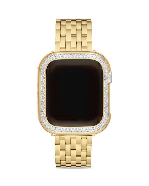 ミッシェル レディース 腕時計 アクセサリー Apple WatchR Series 6 Diamond Pave Case, 40mm Gold