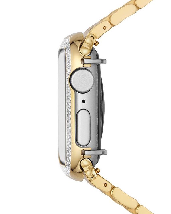 ミッシェル レディース 腕時計 アクセサリー Apple WatchR Series 6 Diamond Pave Case, 40mm Gold