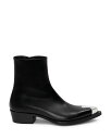 アレキサンダー・マックイーン メンズ ブーツ・レインブーツ シューズ Men's Punk Chelsea Boots BLACK/SILVER