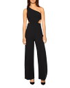 スサナモナコ レディース ジャンプスーツ トップス One Shoulder Cutout Jumpsuit Black