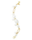 ケネスジェイレーン レディース ブレスレット・バングル・アンクレット アクセサリー Imitation Pearl Cluster Link Bracelet in Gold Tone White/Gold