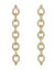 ƥץ  쥢 ǥ ԥ ꡼ 18K Yellow Gold Celestial Diamond Circle Drop Earrings Gold