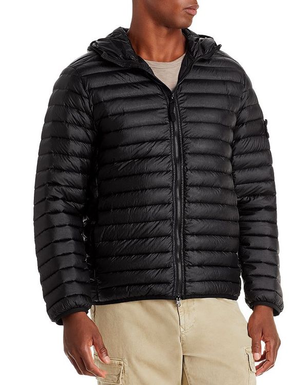 ストーンアイランド メンズ ジャケット・ブルゾン アウター Packable Down Jacket Black