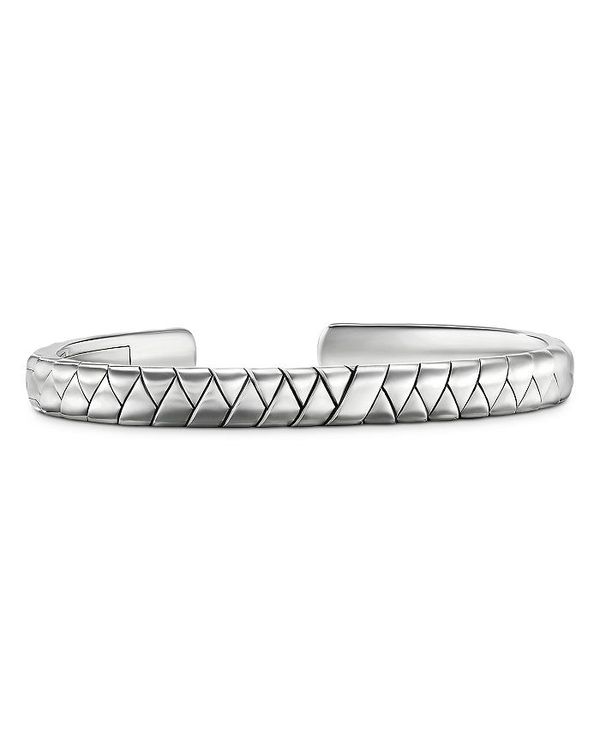 fCrbgE[} Y uXbgEoOEANbg ANZT[ Men's Sterling Silver Cairo Etched Cuff Bracelet Silver